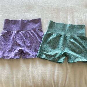 Two pairs of workout shorts